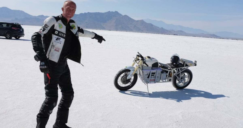 Delfast Dnepr Electric Prototype 2021 Record at Bonneville